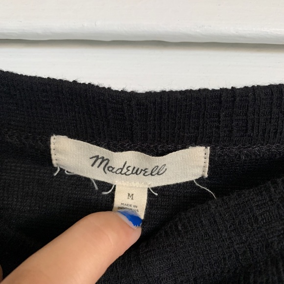 Madewell Texture & Thread black Apron Tank Top size Medium - Picture 3 of 5